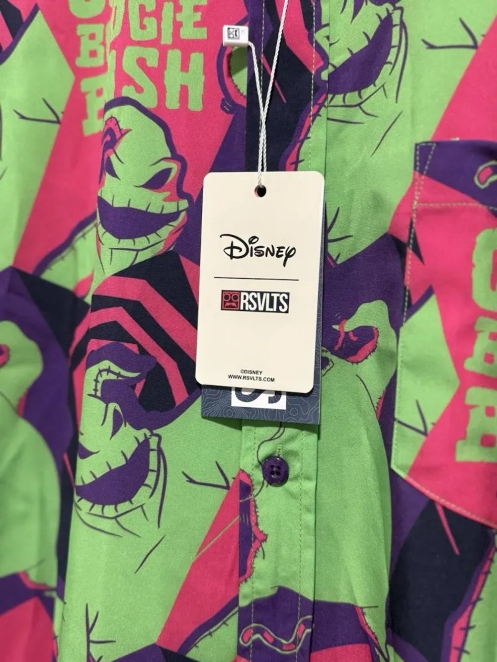 NWT RSVLT Oogie Boogie button up - Picture 2 of 2
